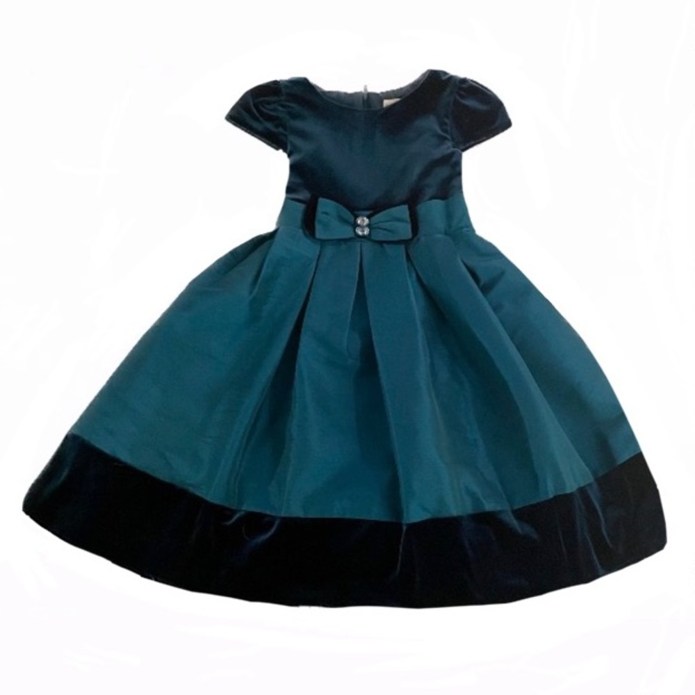 Sweet Heart Rose Formal Girls 6X Blue-Green (Teal) Dress